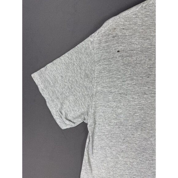 Vintage Y2K USA Eagle America Flag Grey Shirt Medium Tribal Signal Grey Faded T - Picture 12 of 16
